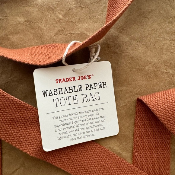 Trader Joe’s Washable Paper Tote Bag - Picture 11 of 12